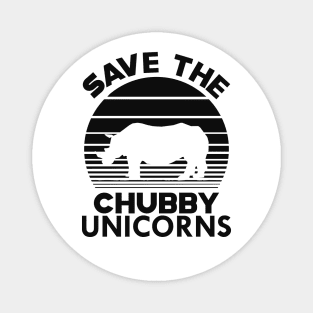 Rhino - Save the chubby unicorn Magnet